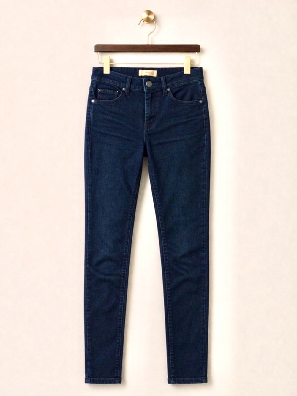 NWOT Hybrid & Company Ultra Stretch Skinny Pants XS Long High Rise Navy